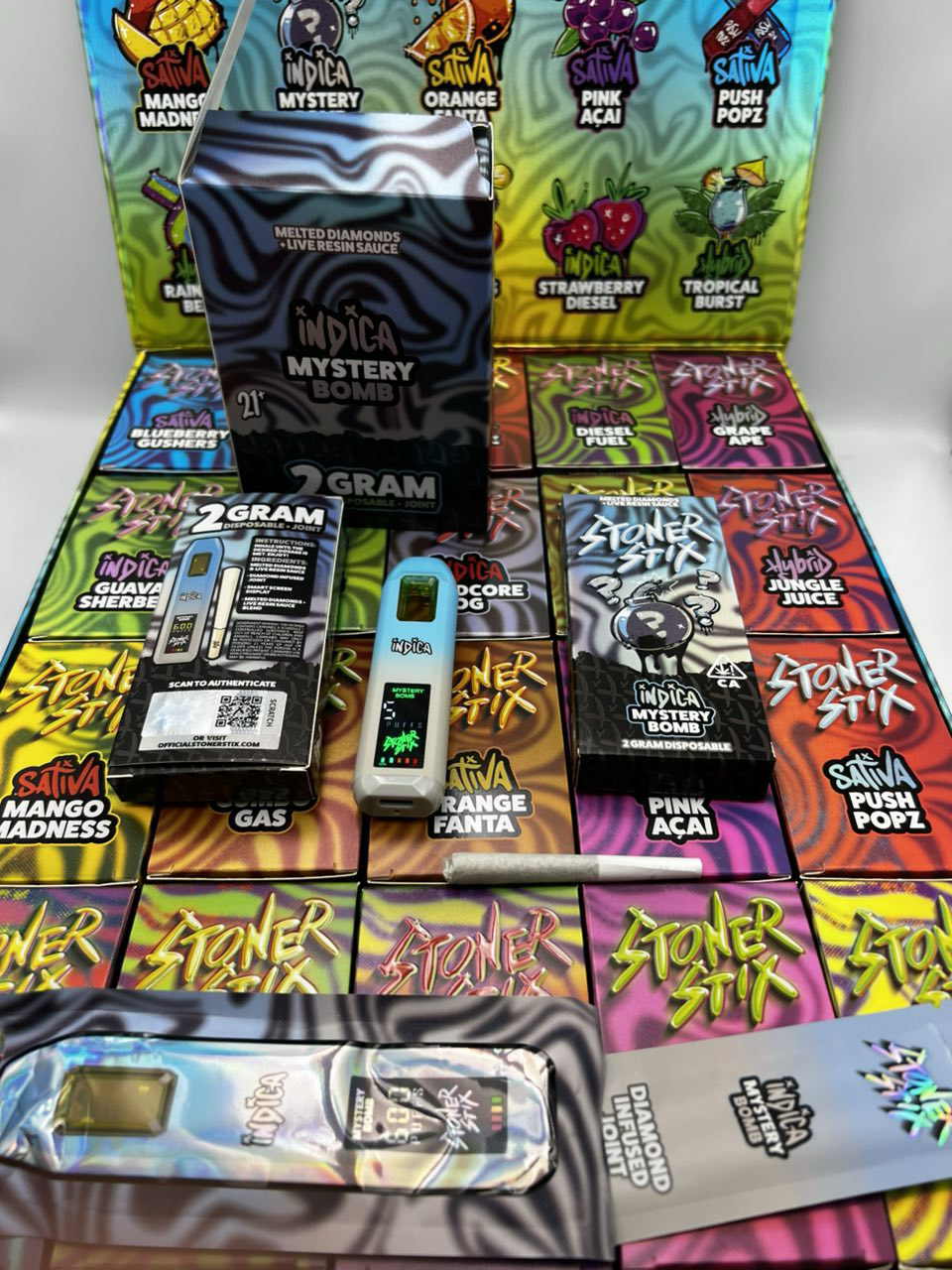 stoner stix v3 disposable + joint